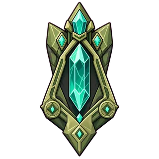 energy crystal, rare accent design
