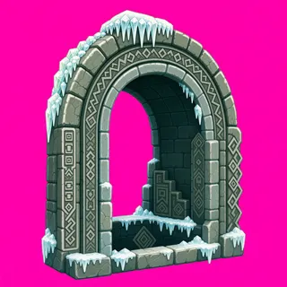 frosted archway