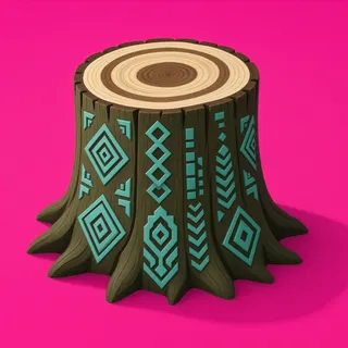 clean tree stump