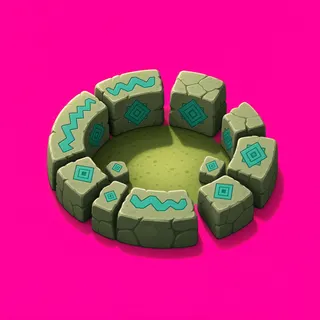 damaged campfire ring