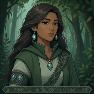original adult healer, calm expression