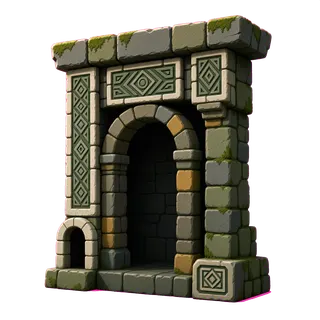 weathered archway