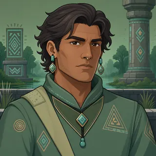 original adult artisan, determined expression