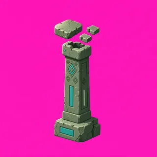 weathered broken pillar