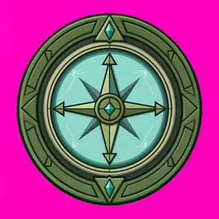 compass, ornate design