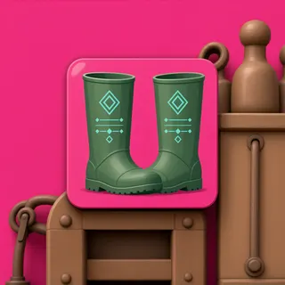 boots, plain design