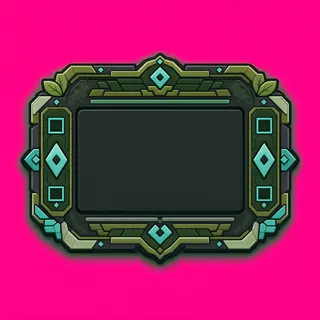 empty dialogue frame, pressed state