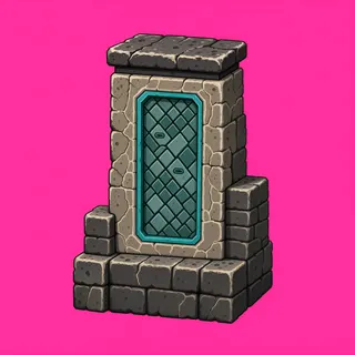 wall isolated pillar, weathered