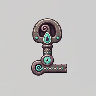 key, rare accent design