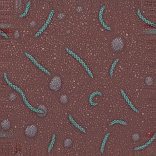 frosted red gravel
