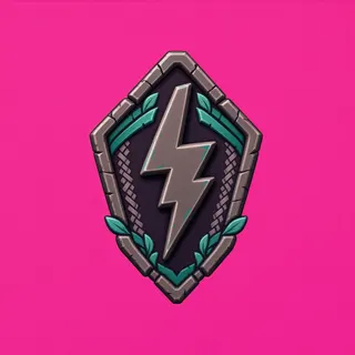 lightning bolt, plain design