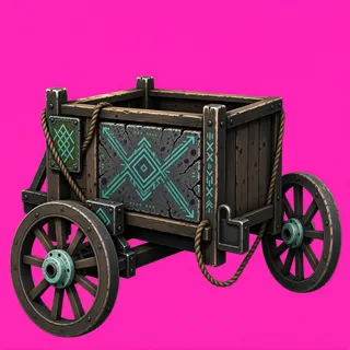weathered abandoned cart