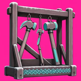 frosted tool rack