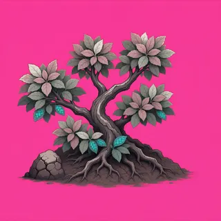 damaged low bush