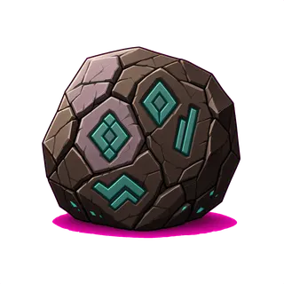 damaged small rock