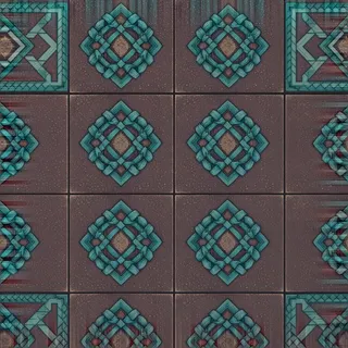 frosted dusty tiled floor