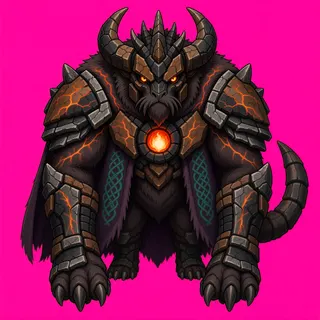 original adult beast enemy, facing south