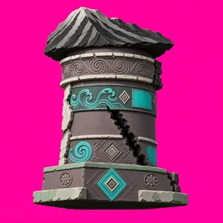 weathered broken pillar