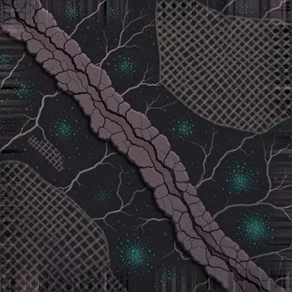 dust-covered obsidian grit