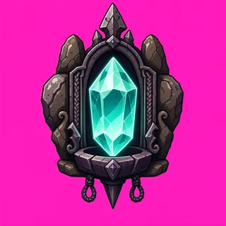 energy crystal, rare accent design