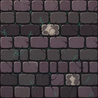 damp worn cobbles
