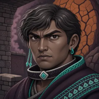 original adult artisan, determined expression