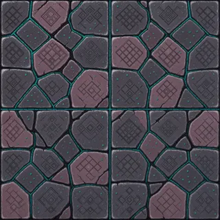 frosted worn cobbles