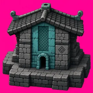 roof center, weathered