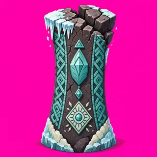 frosted broken pillar