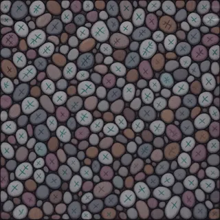clean river pebbles