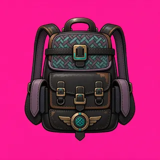 backpack, ornate design