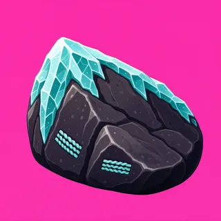 frosted small rock