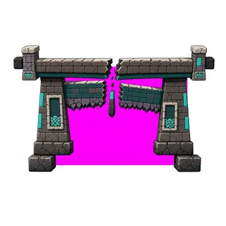 bridge broken section, damaged