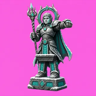 frosted statue