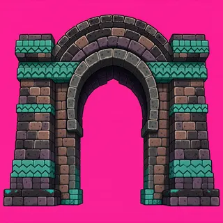 support arch, weathered