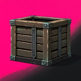 weathered wooden crate