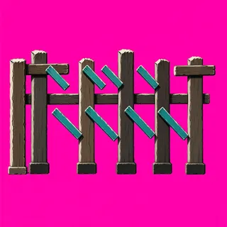 weathered short fence