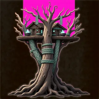 weathered standing tree