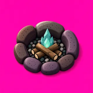 clean campfire ring