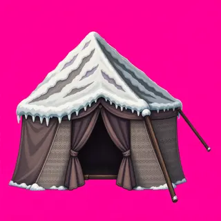 frosted tent