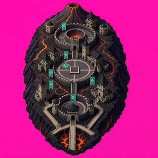 scorch mark, dense arrangement