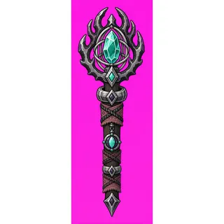 staff, ornate design