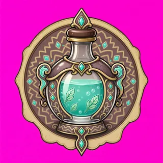healing potion, ornate design