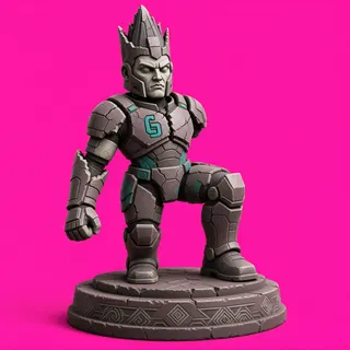 damaged statue