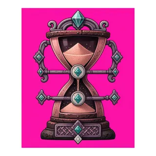 hourglass, ornate design