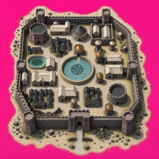 sand scatter, dense arrangement