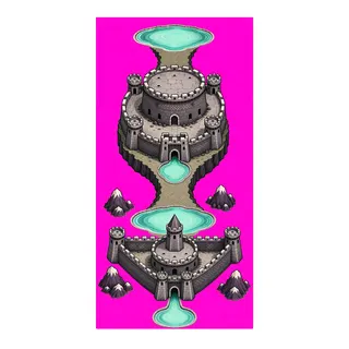 shallow puddle, elongated arrangement