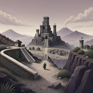 border overlook at daylight