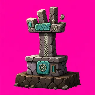 damaged relic pedestal
