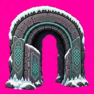 frosted archway
